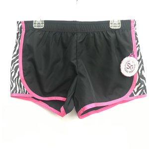 NWT 12 SO Kohl’s Nylon Mesh Athleisure Athletic Sportswear Sports Workout Shorts